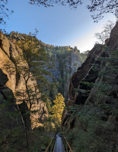 Microadventures bei einer Wanderung durch die Sächsische Schweiz